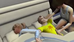 play Hidden Blowjob: Wild Anime Threesome with Huge Alien Cocks